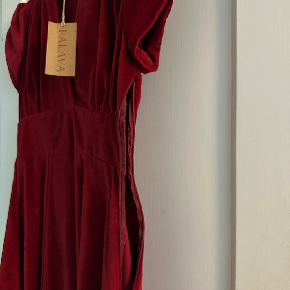 Palava Women's Red Midi Dress